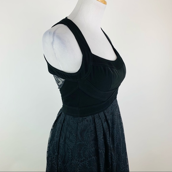 Nanette Lepore Black Lace Dress Sz 0 - Picture 4 of 9